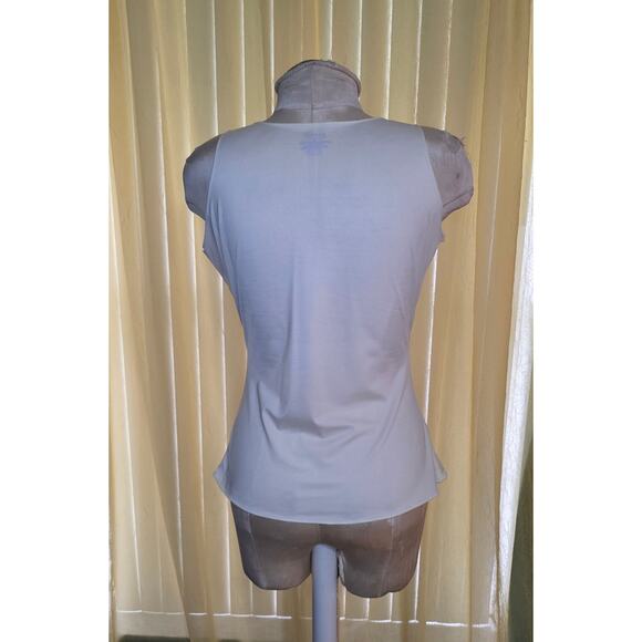 Spanx Hide & Sleek Lace Trim V-Neck Cami Shaping Tank Top Ivory Plus Size 1X - Picture 2 of 4